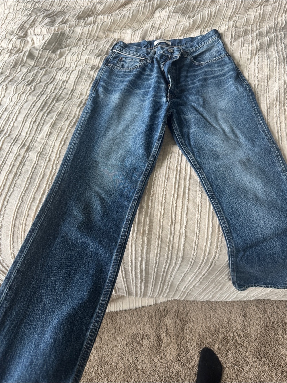 Moussy Women's Medium Blue Straight-Leg Jeans - Picture 6 of 7